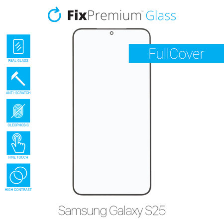 FixPremium FullCover Glass - Verre trempé pour Samsung Galaxy S25