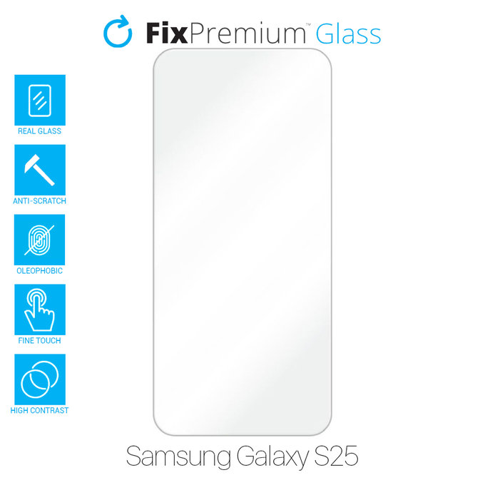 FixPremium Glass - Verre trempé pour Samsung Galaxy S25
