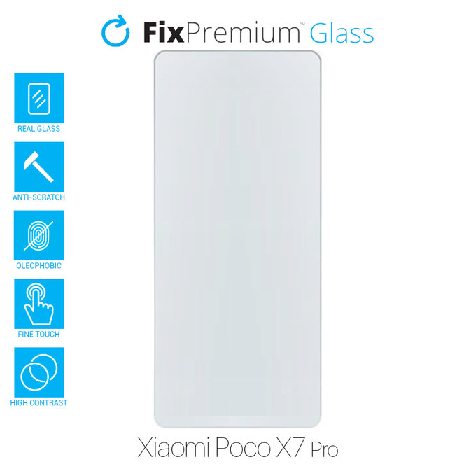 FixPremium Glass - Verre trempé pour Xiaomi Poco X7 Pro 2412DPC0AG
