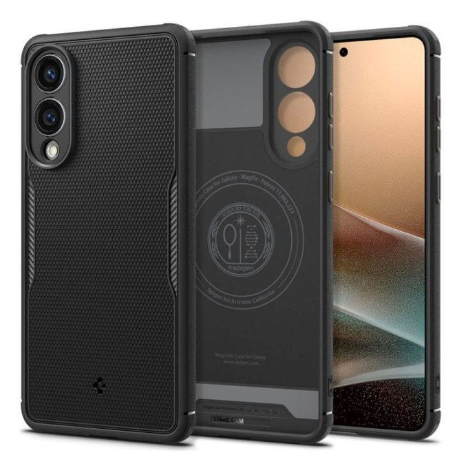 Spigen - Coque Core Armor avec MagSafe pour Samsung Galaxy S25 Edge, Matte Black