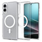 Spigen - Coque Ultra Hybrid avec MagSafe pour Samsung Galaxy S25 Edge, blanc