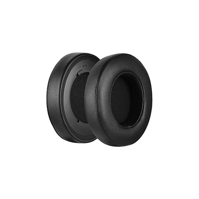 Coussinets de rechange pour Razer Kraken V2 Pro, Mousse à mémoire + cuir PU, Noires, 1 Paire