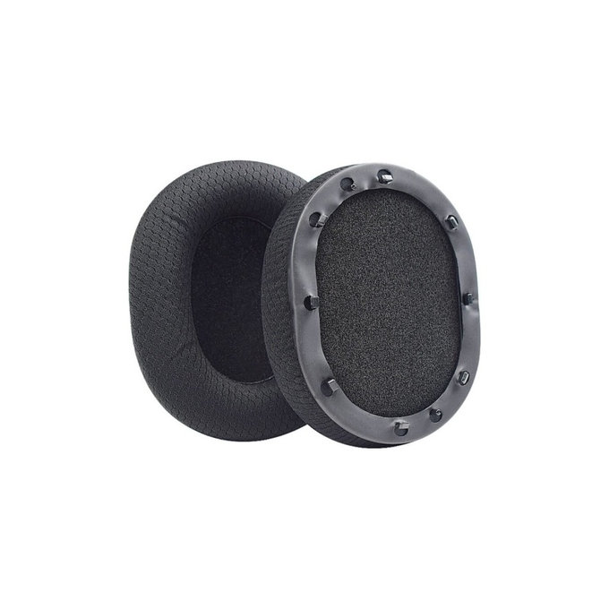 Coussinets de rechange pour Razer BlackShark, Mousse à mémoire + en Textile, Noires, Gel Rafraîchissant, 1 Paire