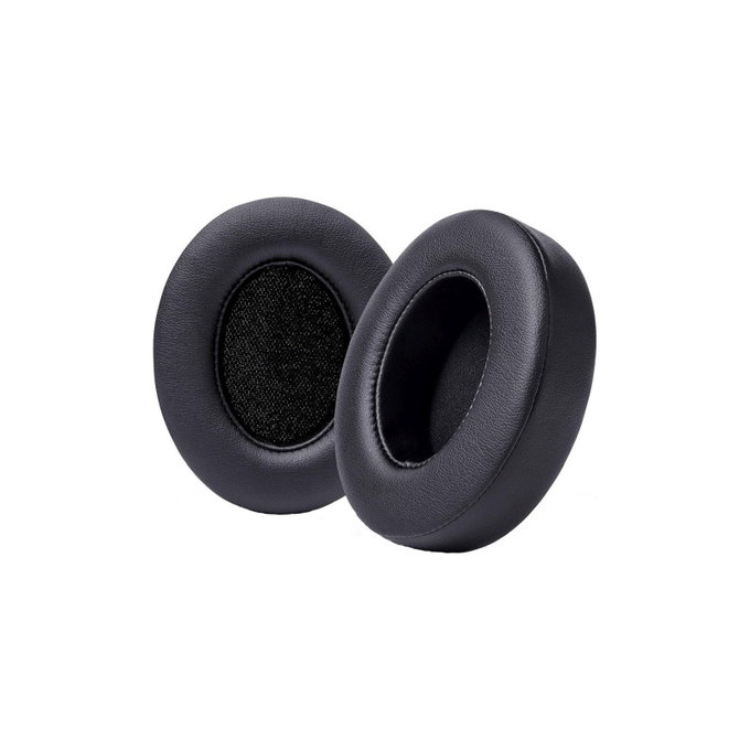 Coussinets de rechange pour Beats Studio 2, 3, Mousse à mémoire + cuir PU, Noires, 1 Paire