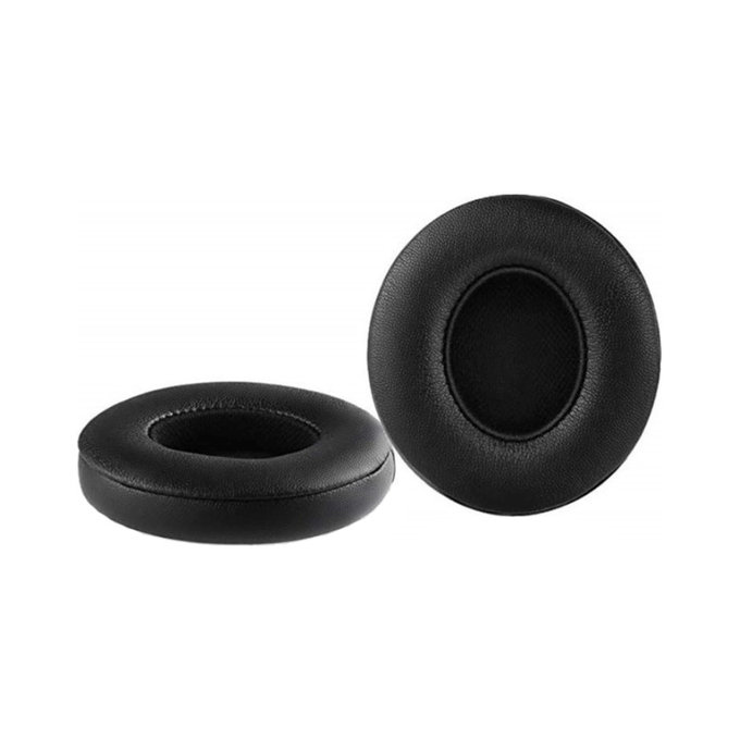 Coussinets de rechange pour Beats Solo 2, 3, Mousse à mémoire + cuir PU, Noires, 1 Paire