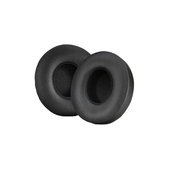 Coussinets de rechange pour Beats Solo 4, Mousse à mémoire + cuir PU, Noires, 1 Paire