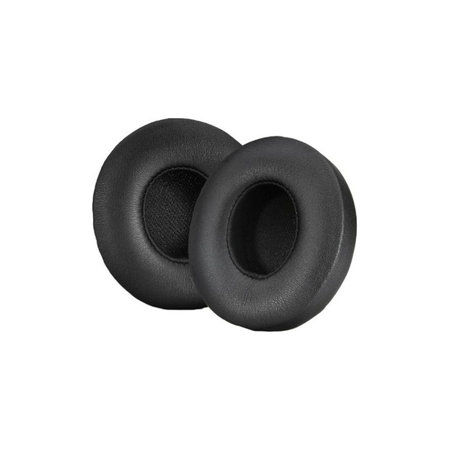Coussinets de rechange pour Beats Solo 4, Mousse à mémoire + cuir PU, Noires, 1 Paire