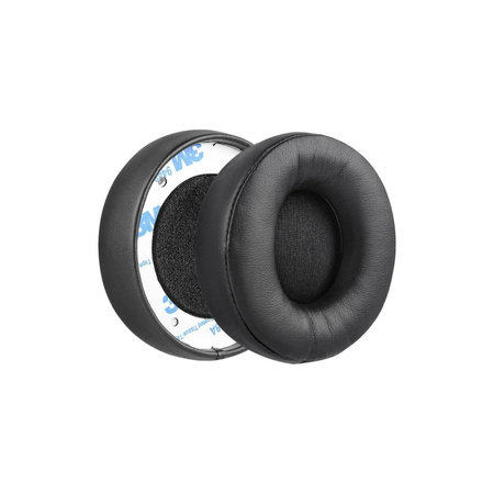 Coussinets de rechange pour Beats Solo Pro, Wireless, Mousse à mémoire + cuir PU, Noires, 1 Paire