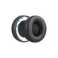 Coussinets de rechange pour Beats Solo Pro, Wireless, Mousse à mémoire + cuir PU, Noires, 1 Paire
