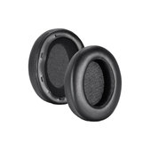 Coussinets de rechange pour Sony WH-XB910N, Mousse à mémoire + cuir PU, Noires, 1 Paire