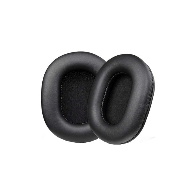 Coussinets de rechange pour Sony MDR-7506, Mousse à mémoire + cuir PU, Noires, 1 Paire