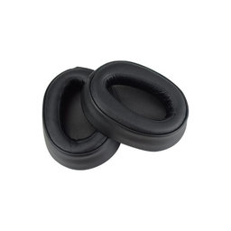 Coussinets de rechange pour Sony WH-H900N, Mousse à mémoire + cuir PU, Noires, 1 Paire