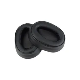 Coussinets de rechange pour Sony WH-H900N, Mousse à mémoire + cuir PU, Noires, 1 Paire