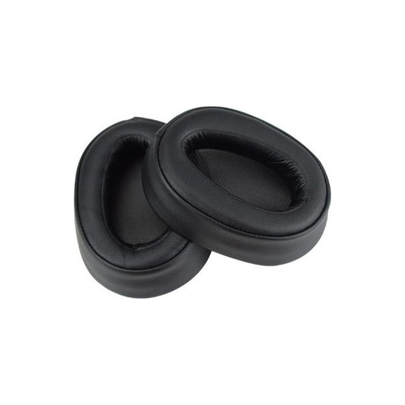 Coussinets de rechange pour Sony WH-H900N, Mousse à mémoire + cuir PU, Noires, 1 Paire