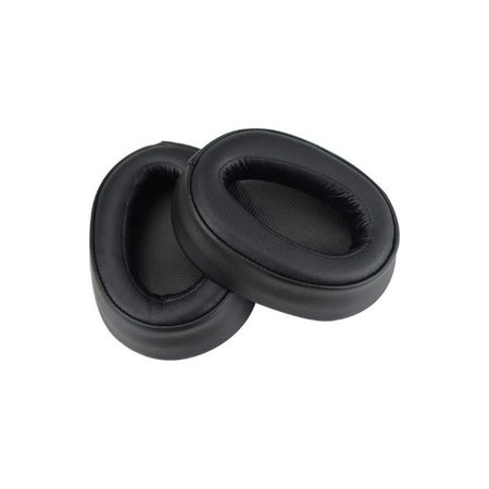 Coussinets de rechange pour Sony WH-H900N, Mousse à mémoire + cuir PU, Noires, 1 Paire