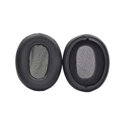 Coussinets de rechange pour Sony WH-XB900N, Mousse à mémoire + cuir PU, Noires, 1 Paire