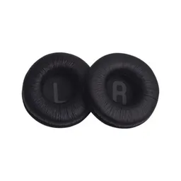 Coussinets de rechange pour JBL Tune450, Mousse à mémoire + cuir PU, Noires, 1 Paire