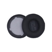 Coussinets de rechange pour JBL Live 400BT, 460NC, Mousse à mémoire + cuir PU, Noires, 1 Paire