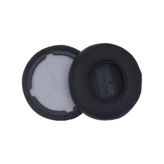 Coussinets de rechange pour JBL Live 400BT, 460NC, Mousse à mémoire + cuir PU, Noires, 1 Paire