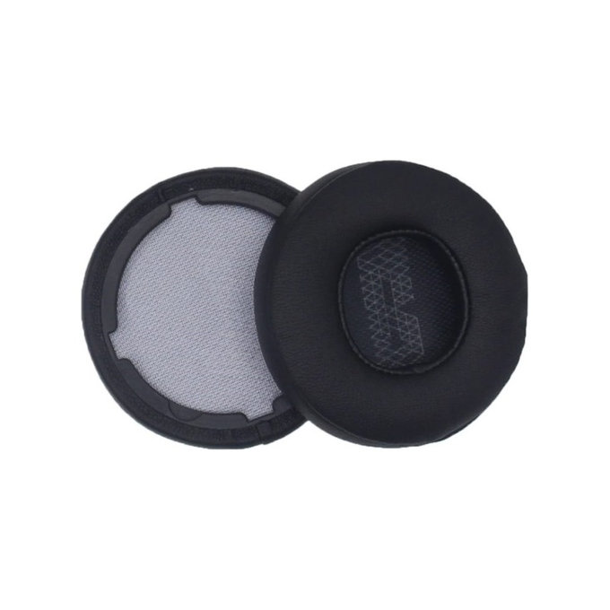 Coussinets de rechange pour JBL Live 400BT, 460NC, Mousse à mémoire + cuir PU, Noires, 1 Paire