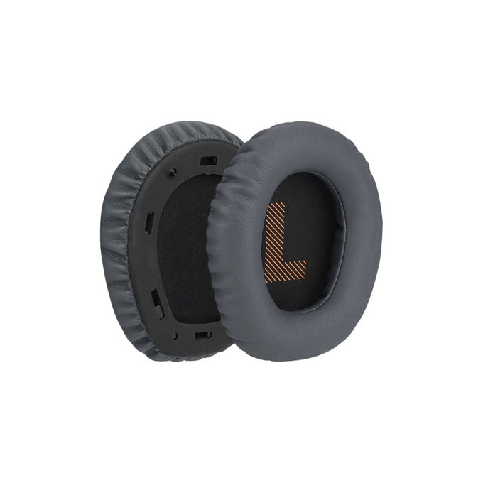 Coussinets de rechange pour JBL Quantum 100, Mousse à mémoire + cuir PU, Gris foncé, 1 Paire