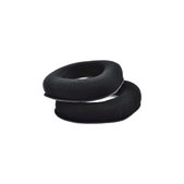 Coussinets de rechange pour Logitech Astro A40, A50, Mousse à mémoire + en Textile, Noires, 1 Paire