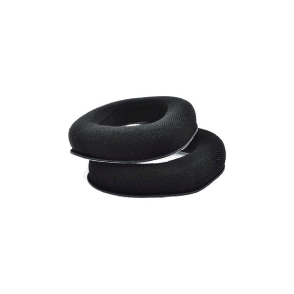 Coussinets de rechange pour Logitech Astro A40, A50, Mousse à mémoire + en Textile, Noires, 1 Paire