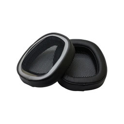Coussinets de rechange pour Logitech G433, Mousse à mémoire + cuir PU, Noires, 1 Paire