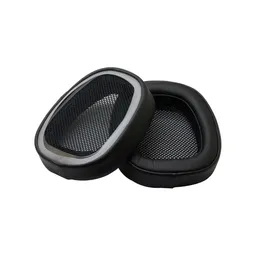 Coussinets de rechange pour Logitech G433, Mousse à mémoire + cuir PU, Noires, 1 Paire