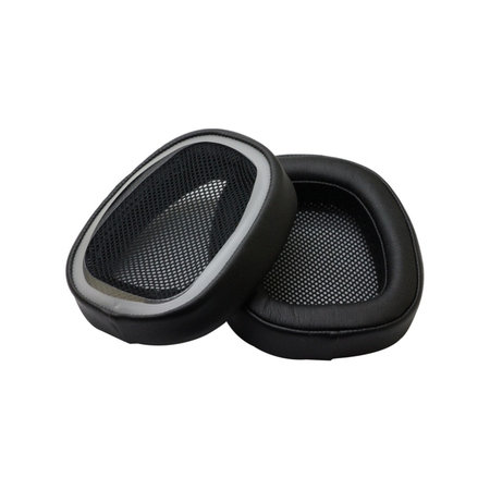 Coussinets de rechange pour Logitech G433, Mousse à mémoire + cuir PU, Noires, 1 Paire