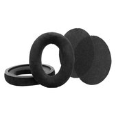 Coussinets de rechange pour Sennheiser HD598, Mousse à mémoire + cuir PU, Noires, Gel Rafraîchissant, 1 Paire