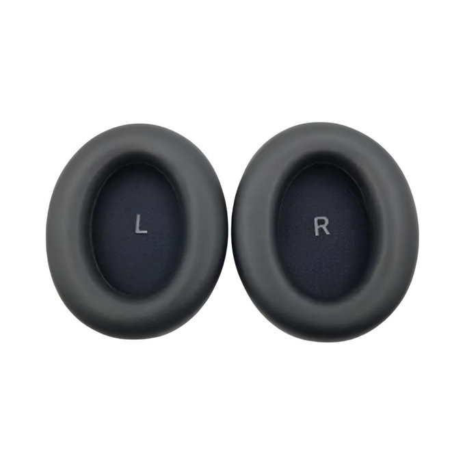 Coussinets de rechange pour Sennheiser Momentum 4.0, Mousse à mémoire + cuir PU, Noires, 1 Paire