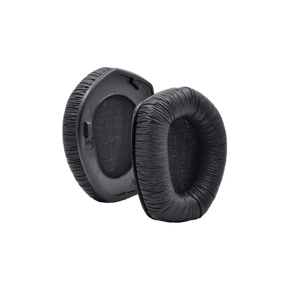 Coussinets de rechange pour Sennheiser HDR175, RS175, Mousse à mémoire + cuir PU, Noires, 1 Paire