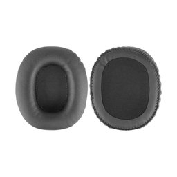 Coussinets de rechange pour Marshall Monitor, Mousse à mémoire + cuir PU, Noires, 1 Paire