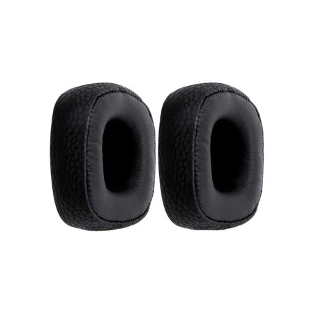Coussinets de rechange pour Marshall Major III, IV, Mousse à mémoire + cuir PU, Noires, 1 Paire