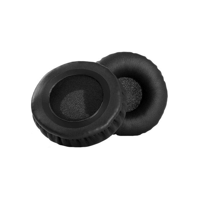 Coussinets de rechange pour Philips SHB3060, Mousse à mémoire + cuir PU, Noires, 1 Paire