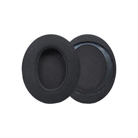 Coussinets de rechange pour Philips SHP9500, Mousse à mémoire + en Textile, Noires, 1 Paire