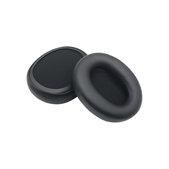 Coussinets de rechange pour Skullcandy Crusher ANC 2, Mousse à mémoire + cuir PU, Noires, 1 Paire