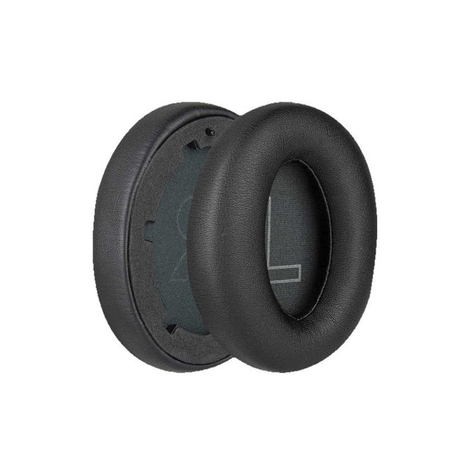 Coussinets de rechange pour Anker Soundcore Life Q20, Mousse à mémoire + cuir PU, Noires, 1 Paire
