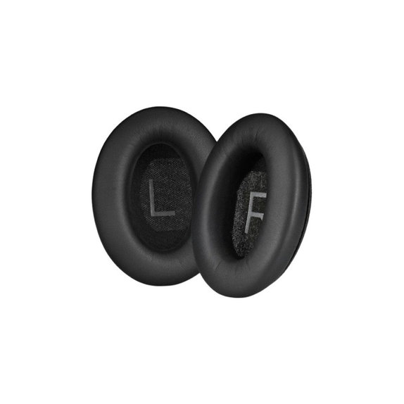 Coussinets de rechange pour Bose QuietComfort 45, Mousse à mémoire + cuir PU, Noires, 1 Paire