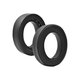 Coussinets de rechange pour Corsair HS50, Mousse à mémoire + cuir PU, Noires, 1 Paire