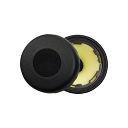 Coussinets de rechange pour Jabra Evolve 75, 75+, UC, MS, Mousse à mémoire + cuir PU, Noires, 1 Paire