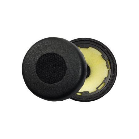 Coussinets de rechange pour Jabra Evolve 75, 75+, UC, MS, Mousse à mémoire + cuir PU, Noires, 1 Paire