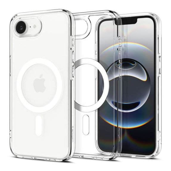 Spigen - Coque Ultra Hybrid avec MagSafe pour iPhone 16e, blanc