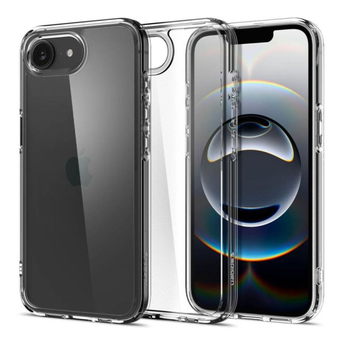 Spigen - Coque Ultra Hybrid pour iPhone 16e, Crystal Clear