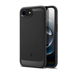 Spigen - Coque Rugged Armor avec MagSafe pour iPhone 16e, Matte Black