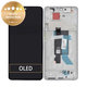 Xiaomi Poco X7 24095PCADG - Écran LCD + Écran tactile + Cadre (Silver) - 5600030O16P00 Genuine Service Pack