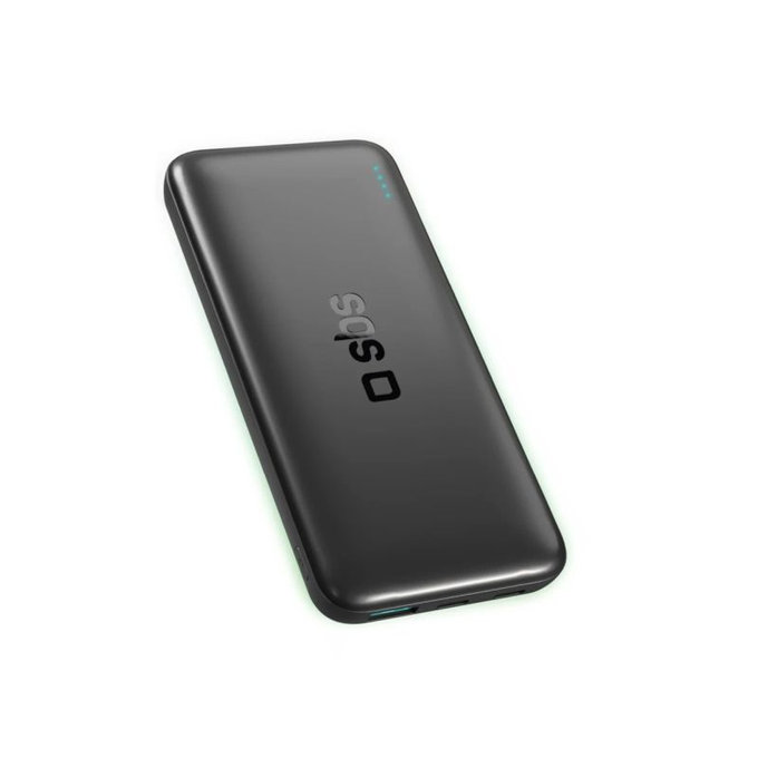 SBS - PowerBank 10000mAh, 10W, Infinity, LiFePO4, USB-C/USB-A, noir