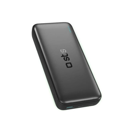 SBS - PowerBank 20000mAh, 10W, Infinity, LiFePO4, USB-C/USB-A, noir