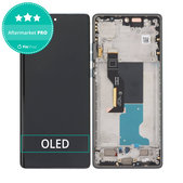 Motorola Edge 50 Fusion - Écran LCD + Écran tactile + Cadre (Forest Blue) OLED